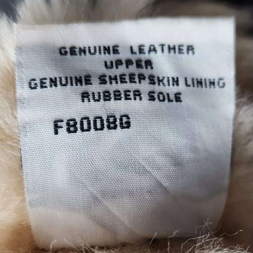 UGG Sunburst Tall Chestnut Suede Sheepskin Fur Winter Boots 5218 Womens 7 - Picture 8 of 8